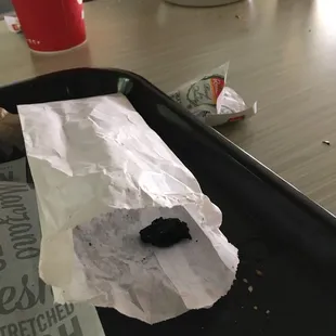 They give you a burnt nugget prize in your breadstick to go with your $7.09 Baked Ziti. And Extra salty pasta. Everything looks old too.