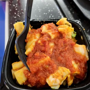 Ziti with marinara sauce