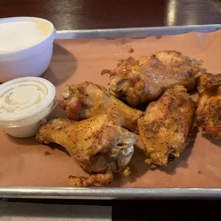 Half Dozen Wings and Banana Puddin'