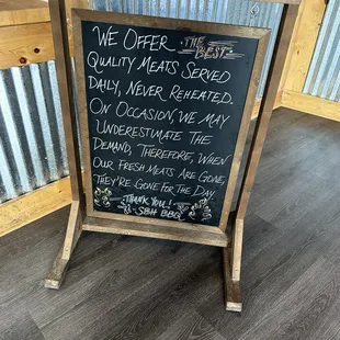 Meat can be missing!