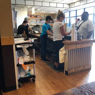 Employees hard at work