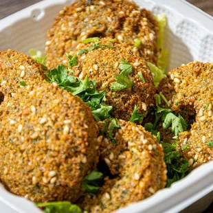 a close up of a bowl of food