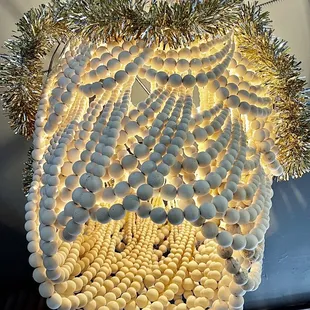 Beaded chandelier