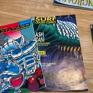 A lil light reading while you wait for your food.