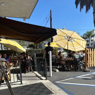 Outside seating
