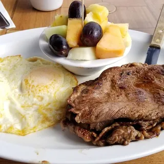 Carne Asada and Eggs