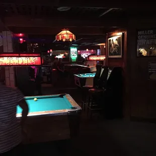 a man playing pool