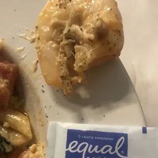 Look at these huge shrimp in their Lu Lu dish!  There's a great amount of crab.