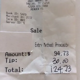 Receipt