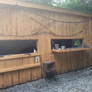 an outdoor bar