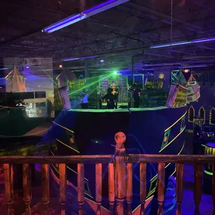 Laser tag on a pirate ship