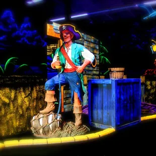 Blacklight Mini Golf. Hole #1