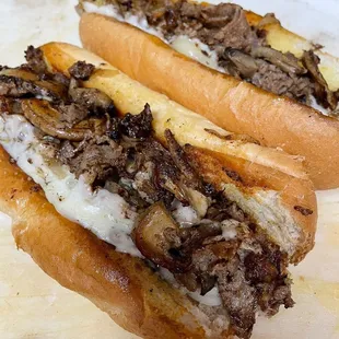 Hot buttered Large Steak Sub