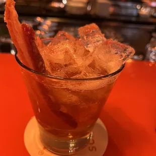 &quot;Manhattan&quot; served on the rocks