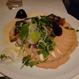 Grilled salmon