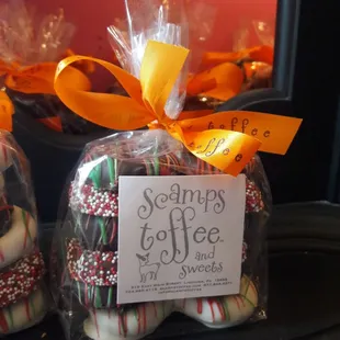Chocolate covered pretzels