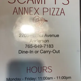 a sign for the restaurant