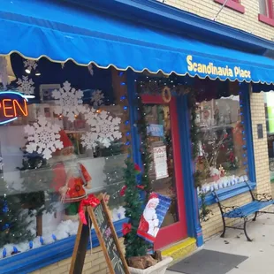 the front of the store