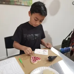 Cookie decorating is fun for all ages.
