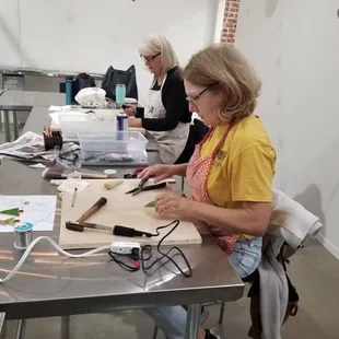 Stained glass classes and one day workshops are held throughout the year.