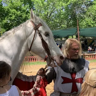 Our master of ceremonies at the jousting tournament. A great guy and he was SO good with kids!