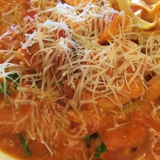 Vodka Fettuccine with Salmon