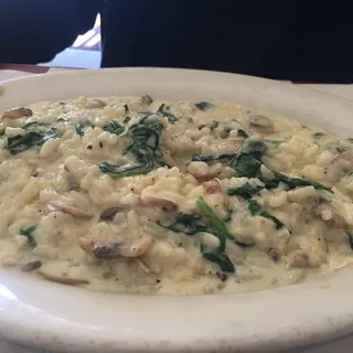 Risotto Spinach and Mushrooms