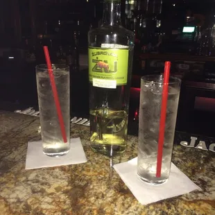 Thank you Joel! Zubrowka and soda water! Bison grass flavored vodka