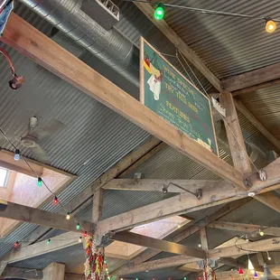 The ceiling!