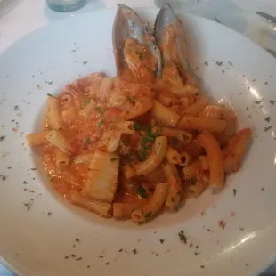Seafood pasta
