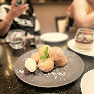 food, dough desserts, donuts