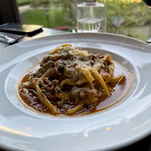 Tagliatelle Bolognese ($27) veal, beef, pork