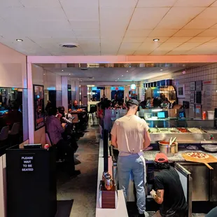 sushi and sashimi, interior