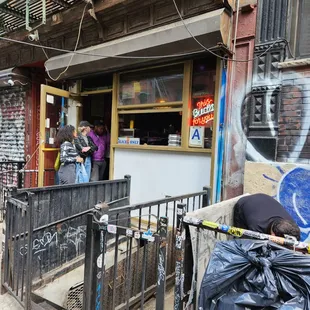 New location. No signage so just follow the smell and look for the line.