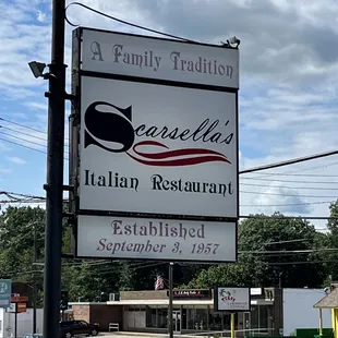 a sign for a family tradition