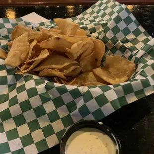 Homemade potato chips! Yum!