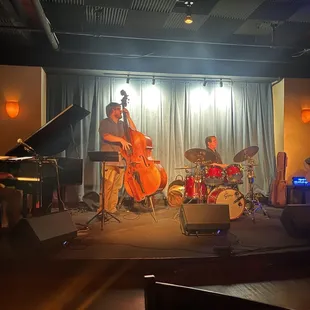 a group of musicians on stage