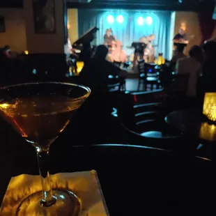 Adult beverage and excellent music.....what else is there?