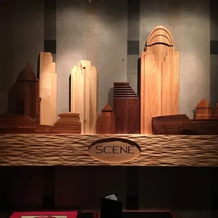 a display of a cityscape