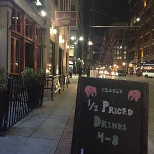 Half priced drinks 4-8