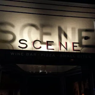 the entrance to scene scene