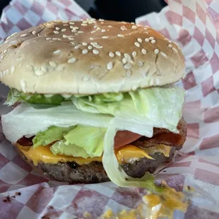 Burger with jalapeño was delicious definitely could've use more jalapeño haha more spice yum!