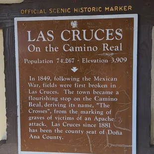 About Las Cruces on the Camino Real  11-20-2022
