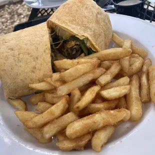 Veggie Burger Wrap