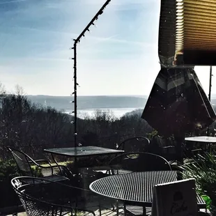 The view from the restaurant.