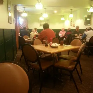people sitting at tables