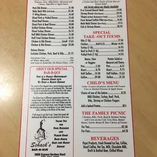 Lunch/Dinner/Catering Menu (as of Dec 2022)