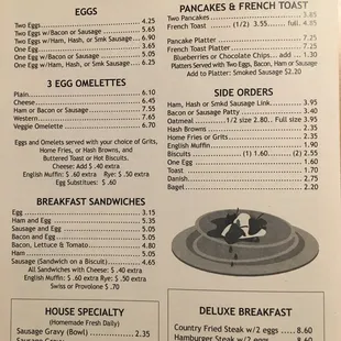 Full Menu including breakfast!