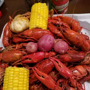 Biggest crawfish season in my life! Look at those claws! Paired well with Abita Strawberry of course!