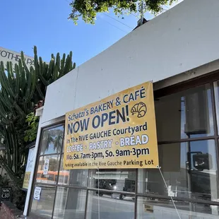 Sign seen from street